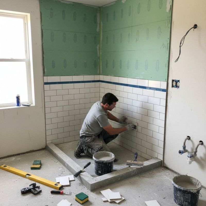 Tile Shower Renovation in Conroe, TX